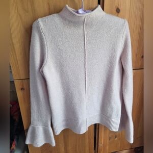 Gap Women's Blush Pink Mock Neck Bell Cuff Sweater Size XS